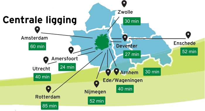 Centrale ligging Apeldoorn