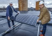 Nieuwe gemeentewerf verrijkt met eerste zonnepanelen