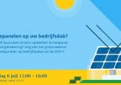 Gratis webinar over zonnepanelen op bedrijfsdaken